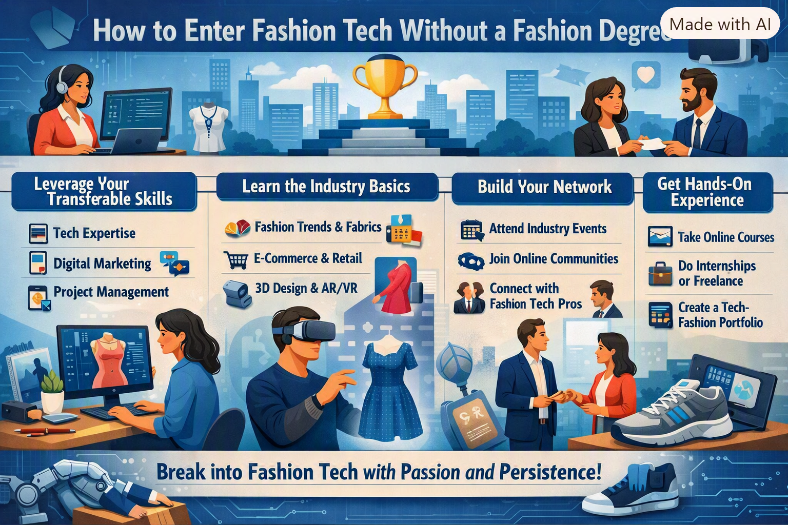 How to Enter Fashion Tech Without a Fashion Degree