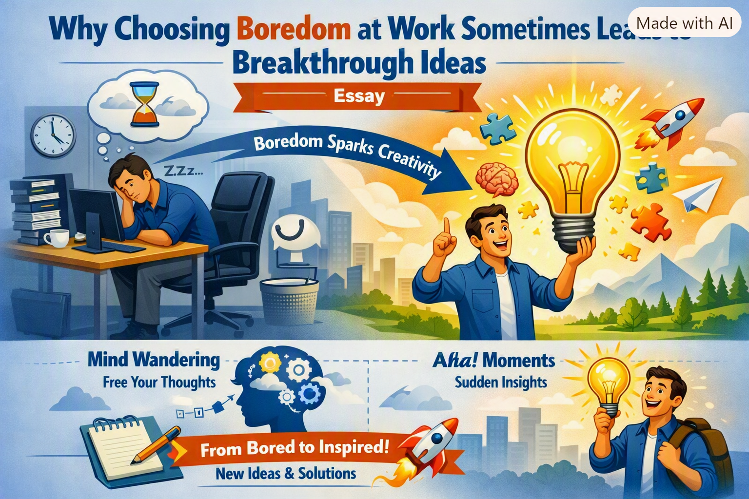 How Workplace Boredom Can Spark Breakthrough Ideas