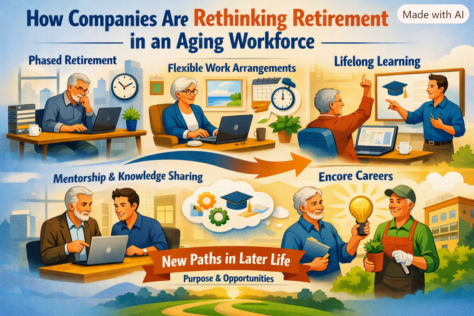 How Companies Are Rethinking Retirement in an Aging Workforce