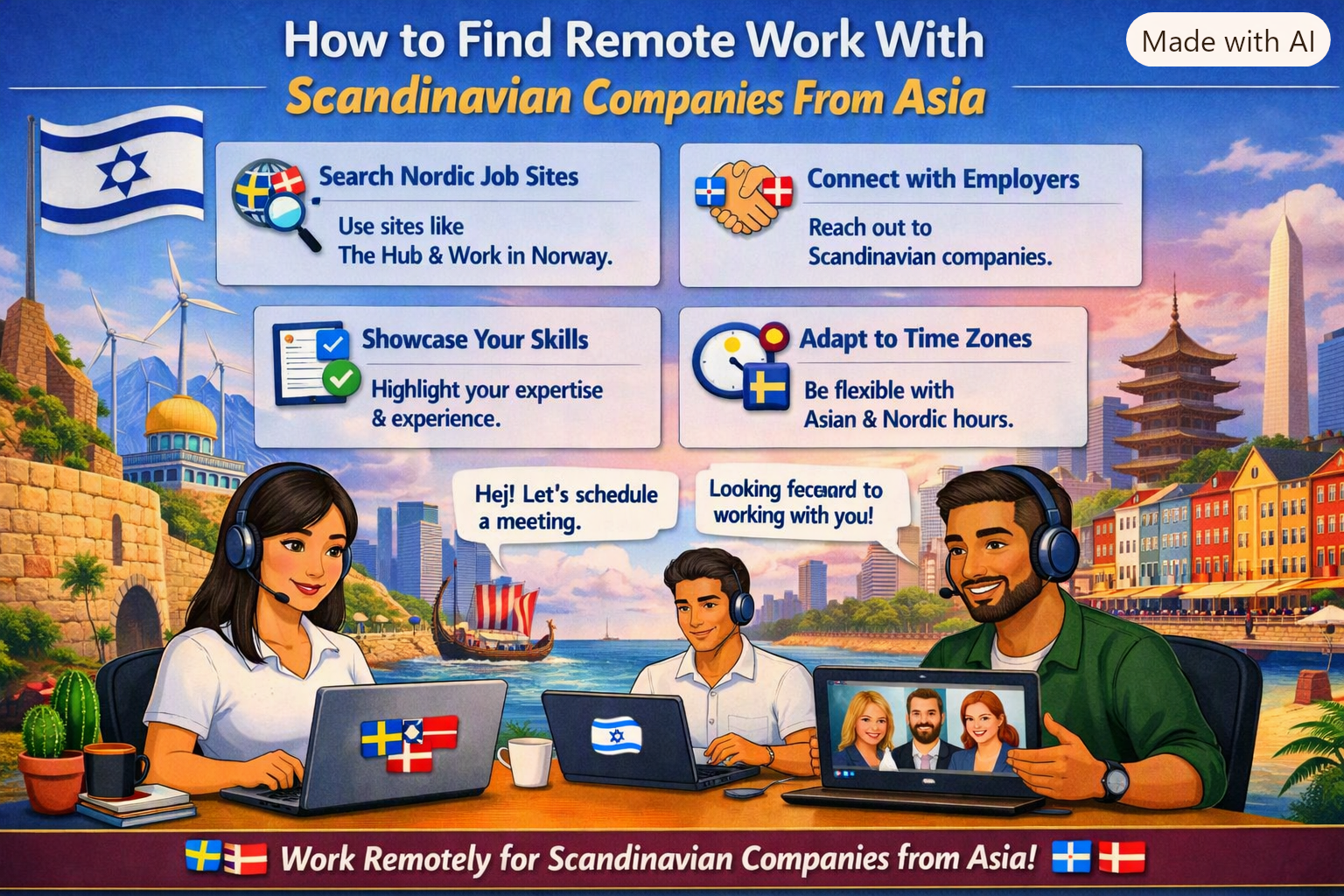 Find Remote Work With Scandinavian Companies From Asia