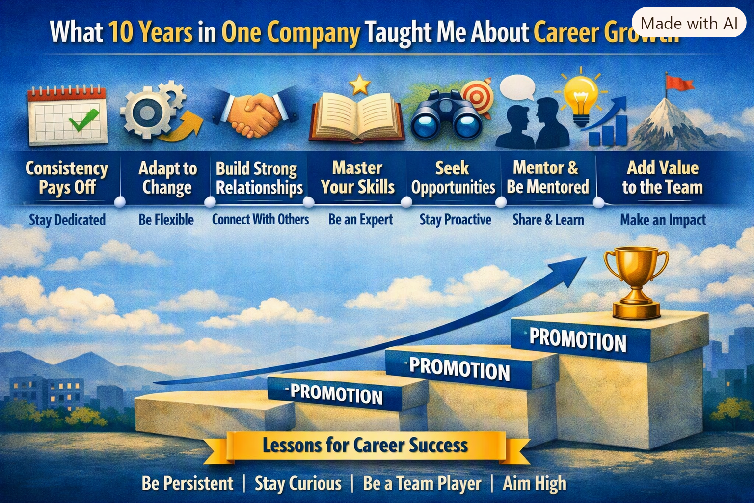 What 10 Years in One Company Taught Me About Career Growth