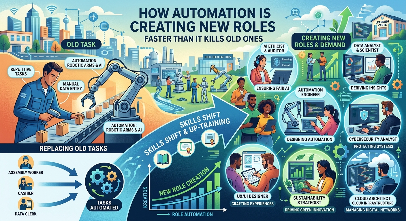 How Automation Is Creating New Roles Faster Than It Kills Old Ones