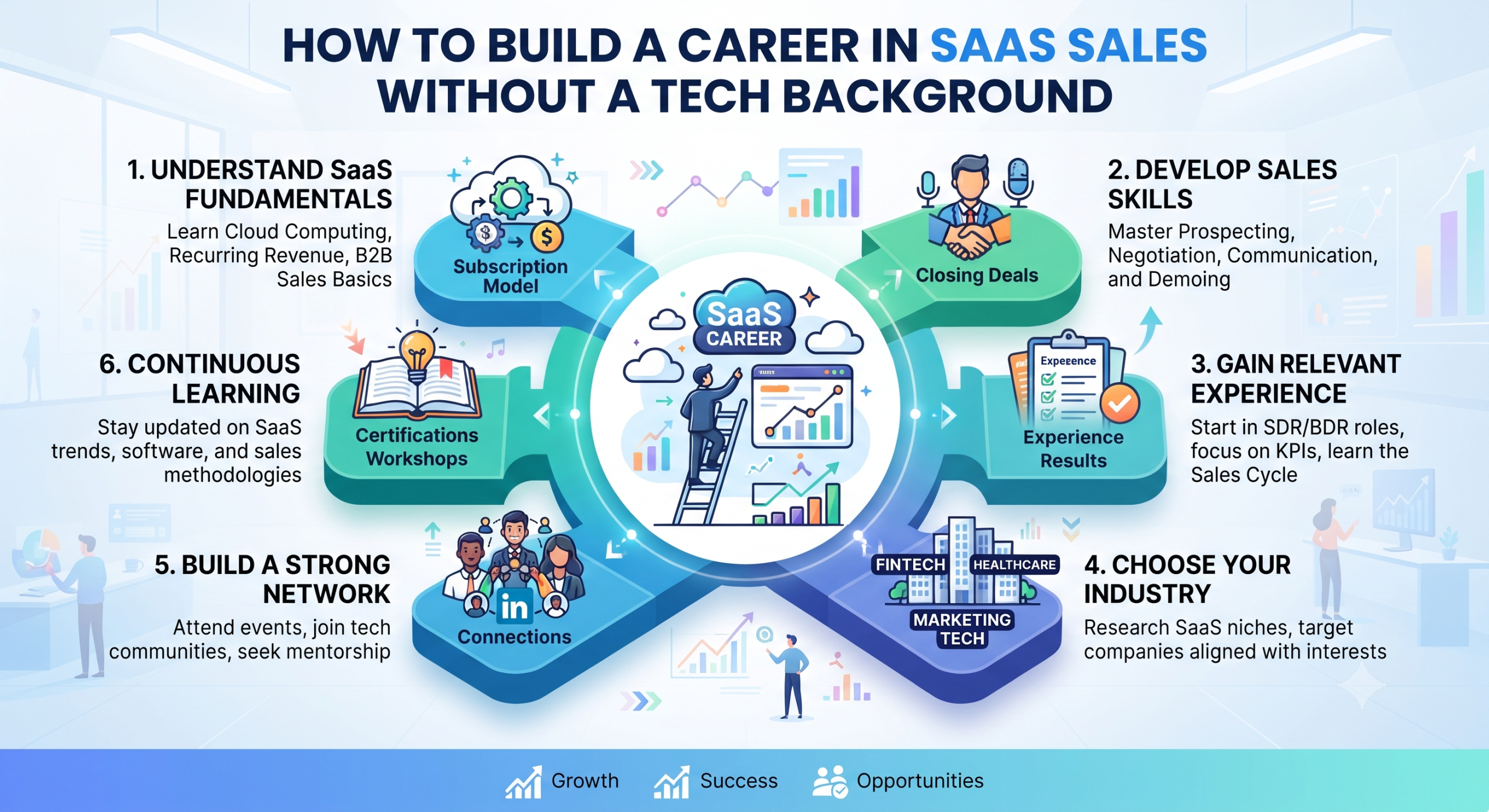 How to Build a Career in SaaS Sales Without a Tech Background