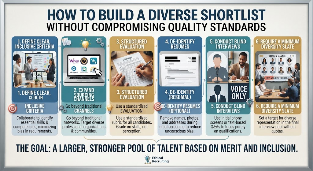 How to Build a Diverse Shortlist Without Lowering Hiring Standards
