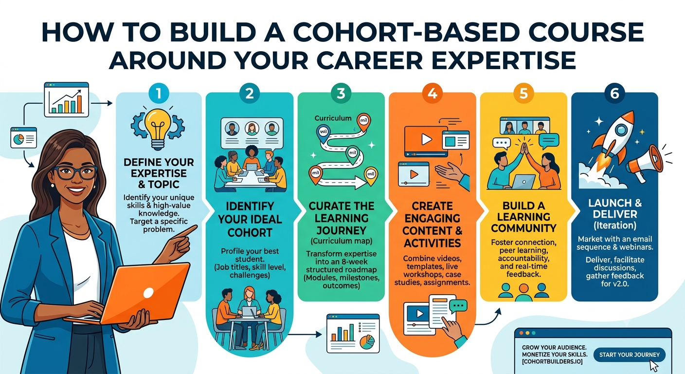 How to Build a Cohort-Based Course Around Your Career Expertise