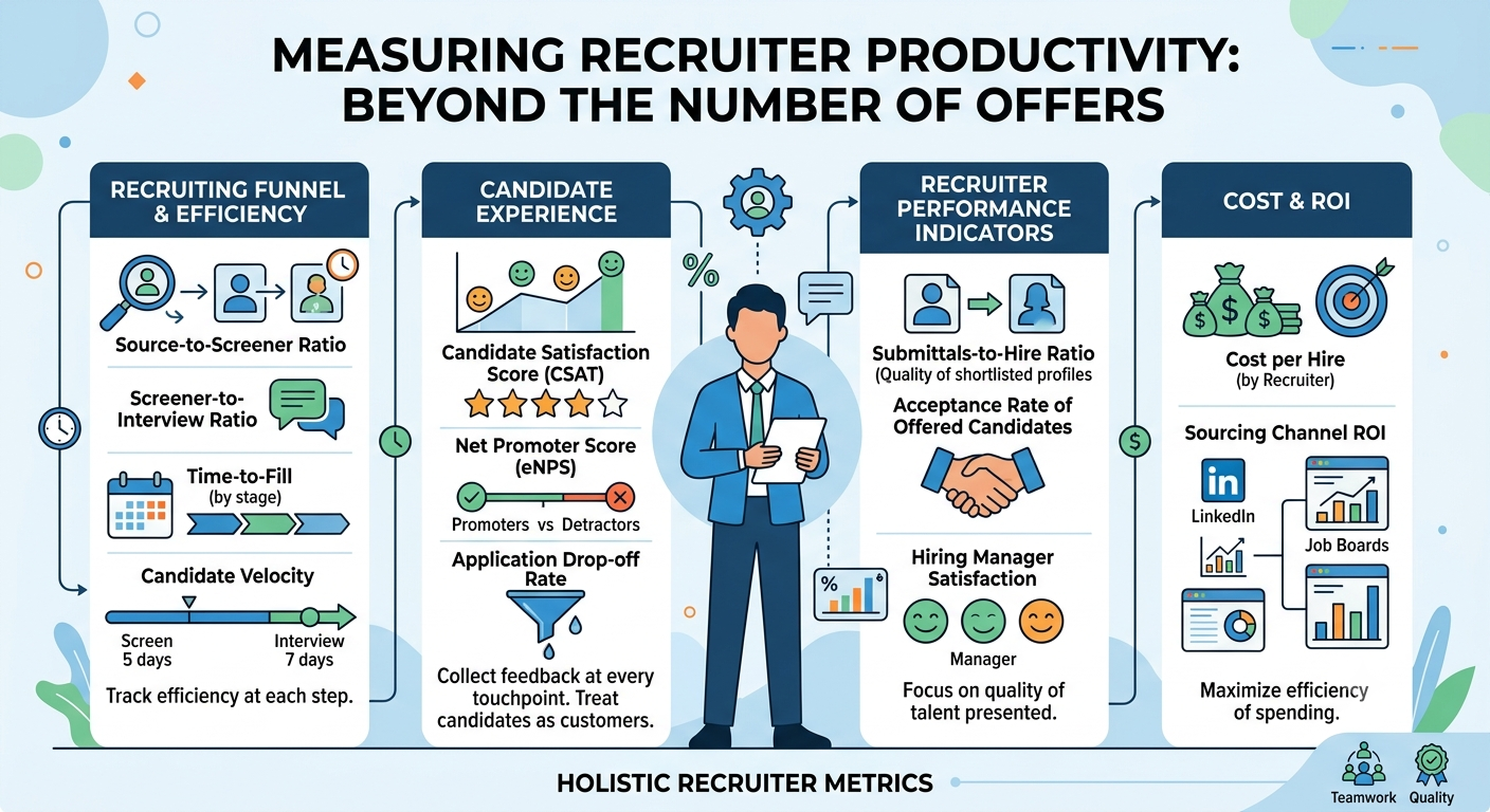 How to Measure Recruiter Productivity Beyond Number of Offers Made