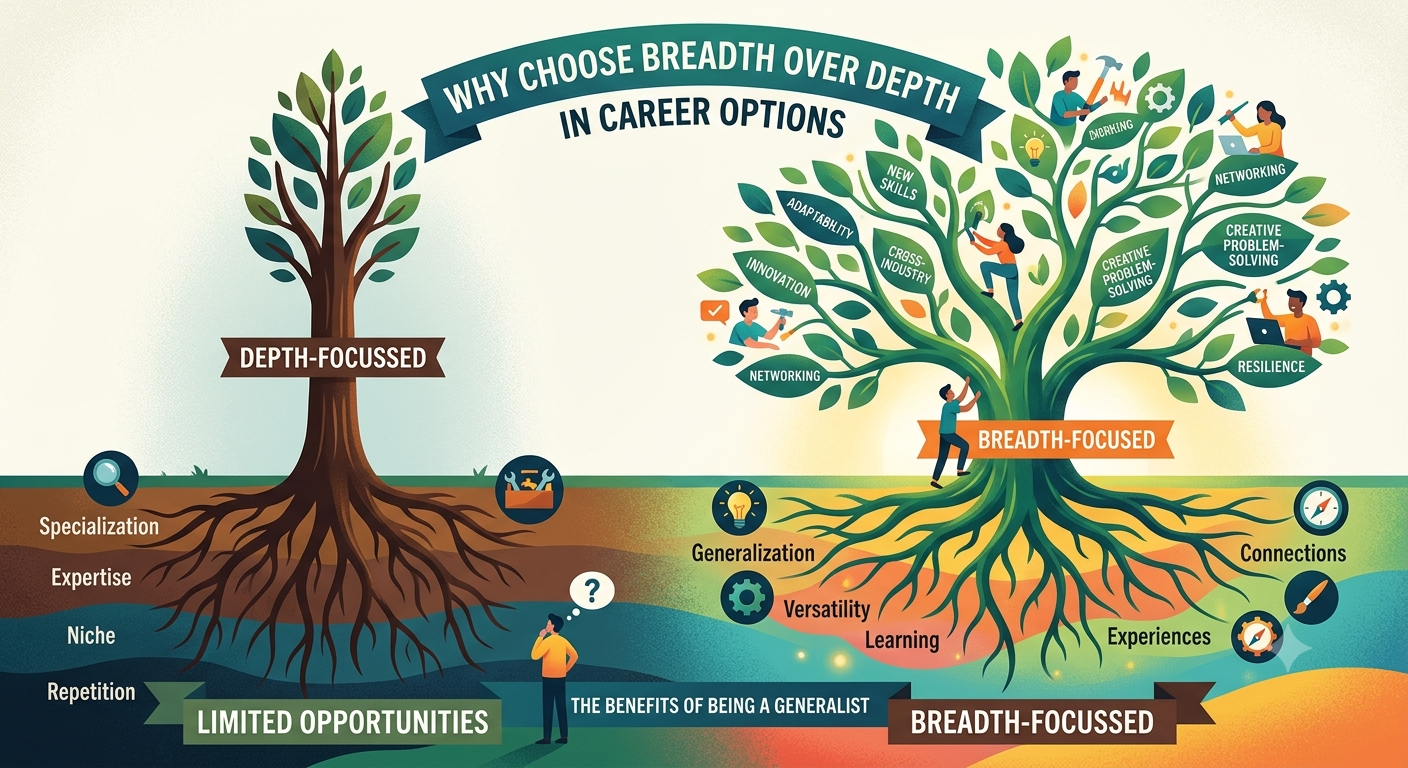 Why You Should Choose Breadth over Depth in Career Options