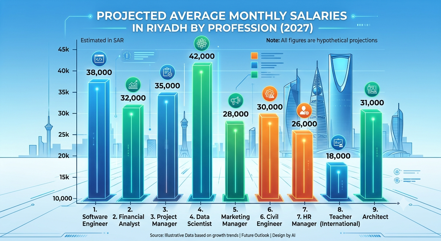 Average Salaries in Riyadh by Profession in 2027