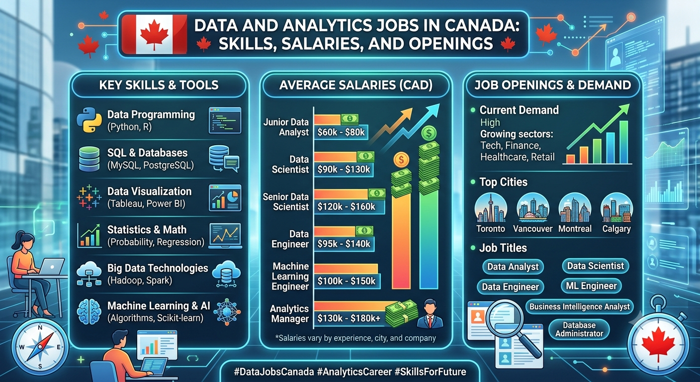 Data and Analytics Jobs in Canada: Skills, Salaries and Openings